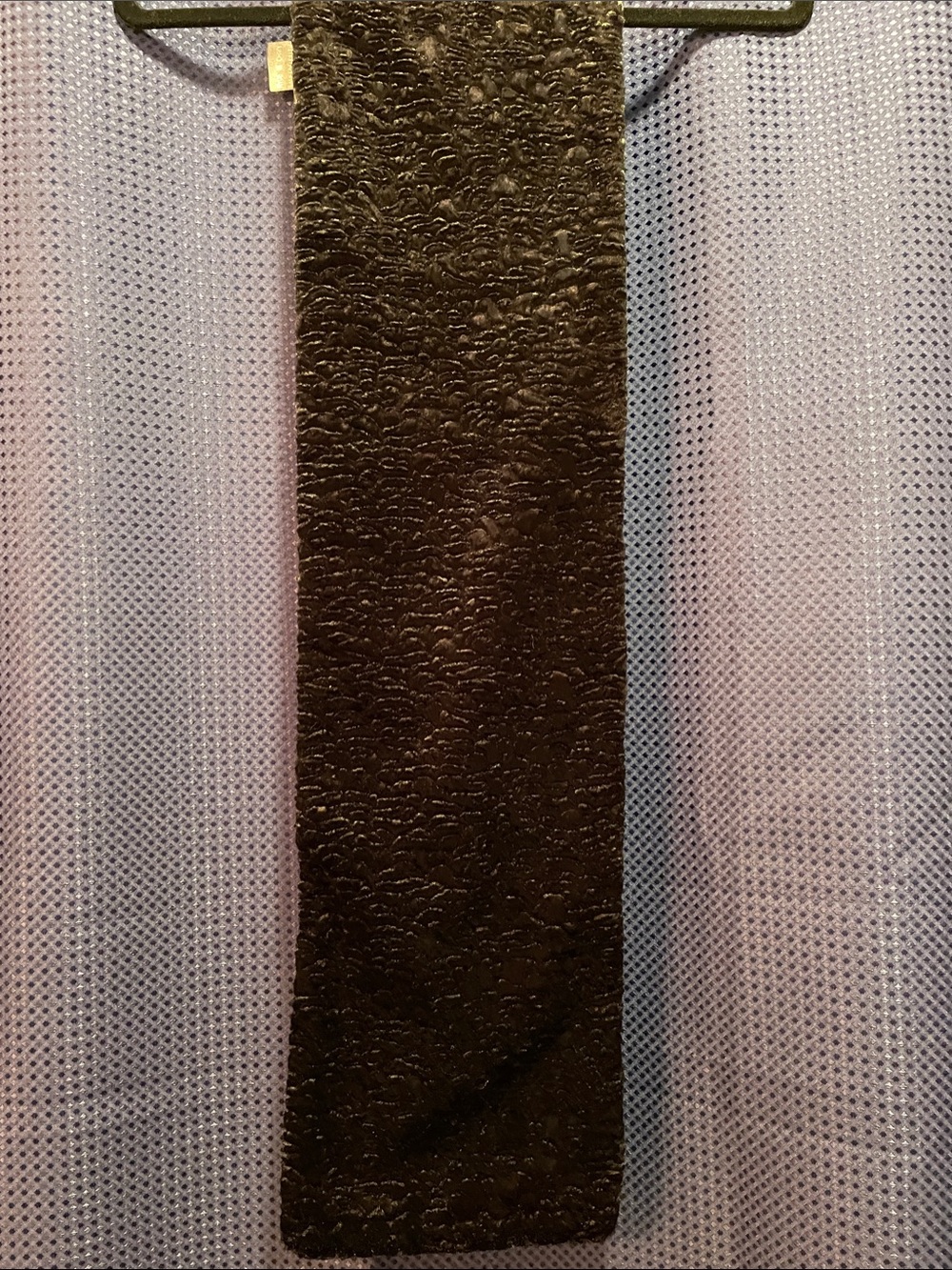 Kenneth Cole Black Textured Scarf